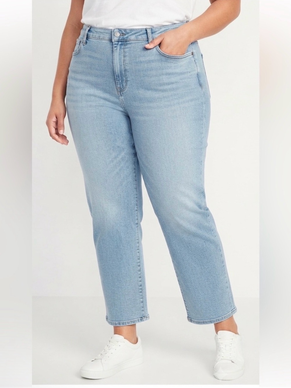 Old Navy Jeans OG Loose High Rise Women's Size 20 Plus NWT light wash
